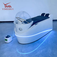 Japanische Head Spa Haarwaschmassagebett-Station Massagesessel mit Dampf-SPA-Kopf-Wassertherapie-Shampoobett