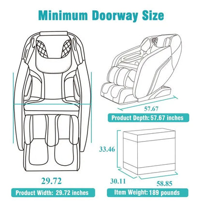 4D SL Airbag Zero Gravity full body Massage Chair Home 3D Office Foot Roller Shiatsu Office Chair Massage Sofa