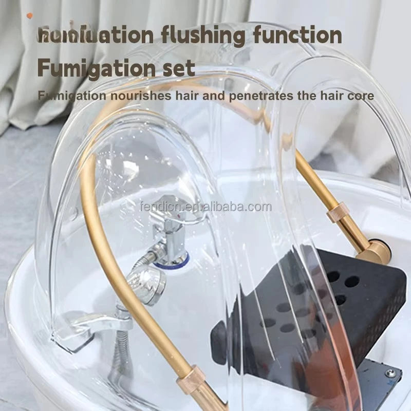 Professional Luxury Lounge Chair Barber Shop Head Spa Massage Shampoo Bed Hair Shampoo Chair