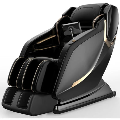 Gravity Shiatsu Massagesessel SL-Track Relaxsessel mit Airbag Lautsprecher LCD-Bildschirm Fernbedienung Sprachsteuerung Rücken-/Beinheizung