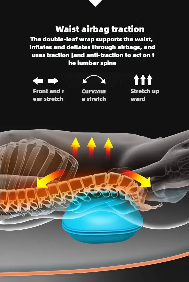 Elektrische Ganzkörpermassage-Matratze mit Heizung, Handsteuerung, Schulter-Nacken-Taillen-Airbag-Rücken-Knet-Vibrations-Massagekissen