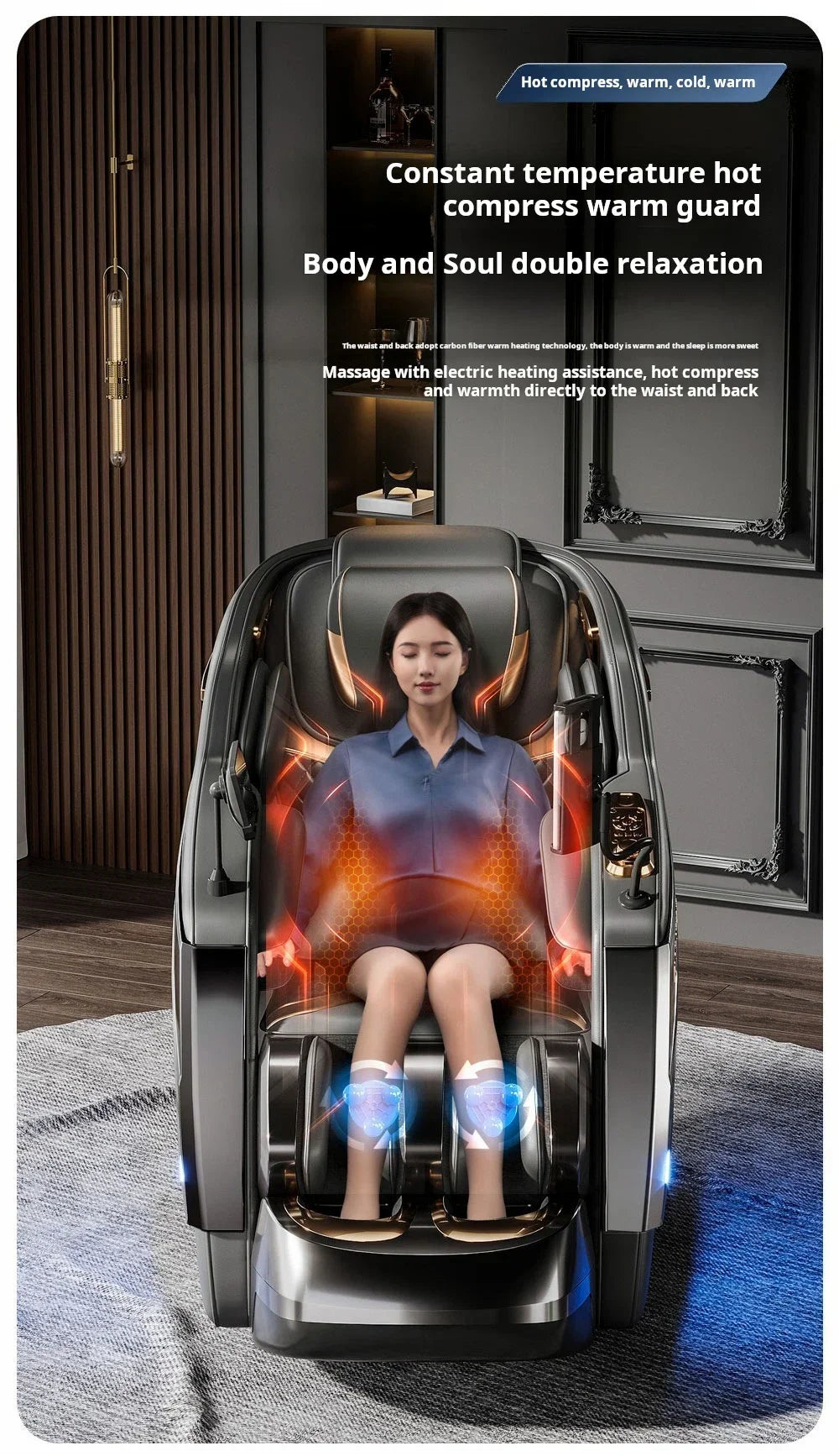 2026 Massagesessel Multifunktional 6D Schwerelosigkeit Shiatsu Luftdruck Bequem Professionell Menschliche Berührung Neuestes