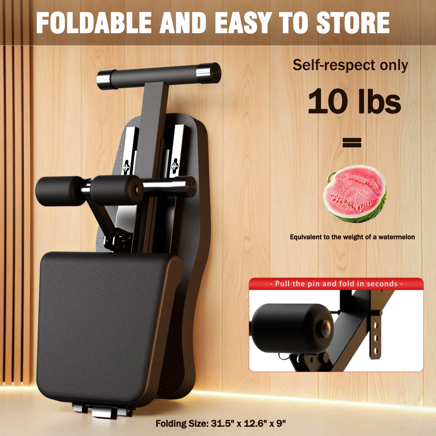 Adjustable Workout Weight Bench Foldable Dumbbell Bench Strength Training 1000lbs Full Body Exercise Extended Back for Home Gym