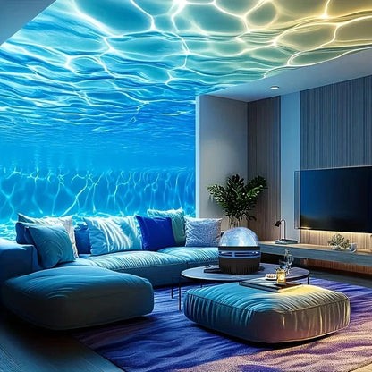 USB Powered Water Wave Effect Projector – 7 Color Modes, Ambient Night Light