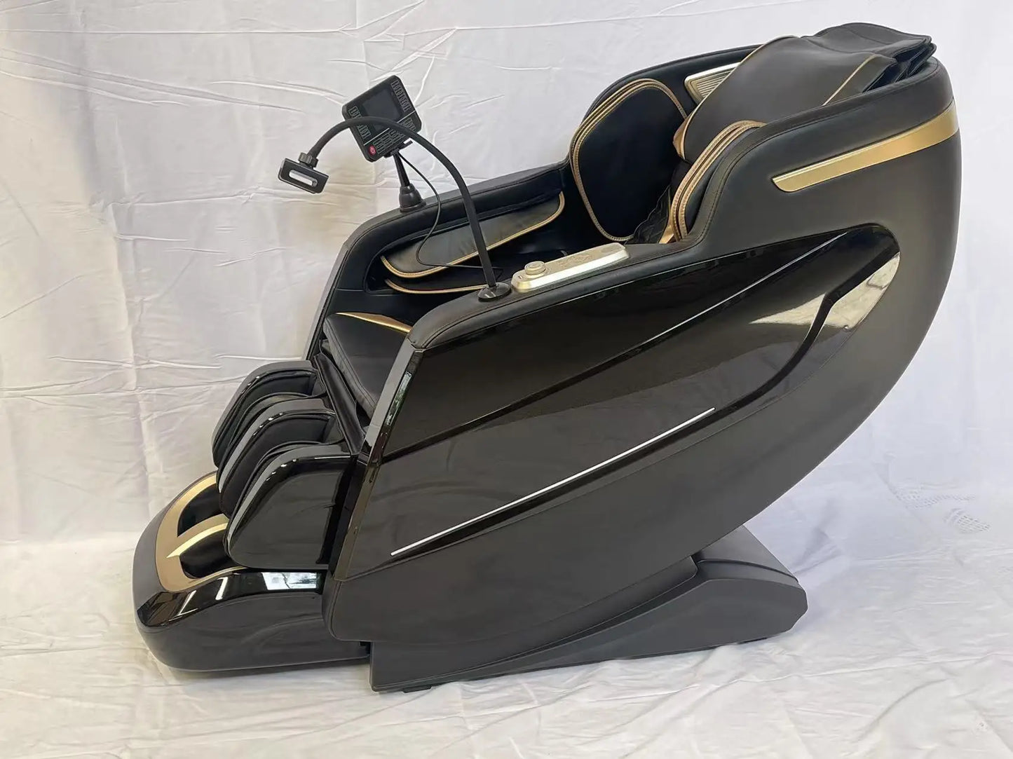 Großhandel Luxus-Ganzkörper-4D-Schwerelosigkeit-Shiatsu-Massage-Sessel mit elektrischer Heizung, moderner Stil, Taillen-, Bein-, Fußmassagefunktionen