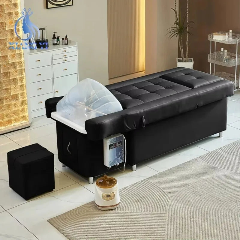Friseur-Haarwaschbecken Head Spa Bett Rückenlift Thai-Massagestuhl Pedikürstuhl Shampoofunktionsbett