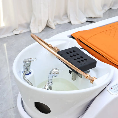 Intelligente Massage-Haarwaschliege, Massagetisch, Kopf-SPA-Salonmöbel für Luxussalons, Friseurdienstleistungen