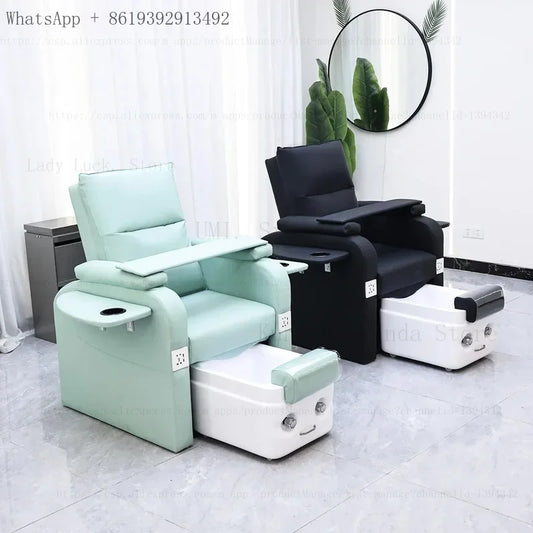 Fußbad-Nagelstuhl Pediküre-Stühle Salon SPA Fußmassage Maniküre Möbel Sofa Material mit elektrischer Rückenlehne