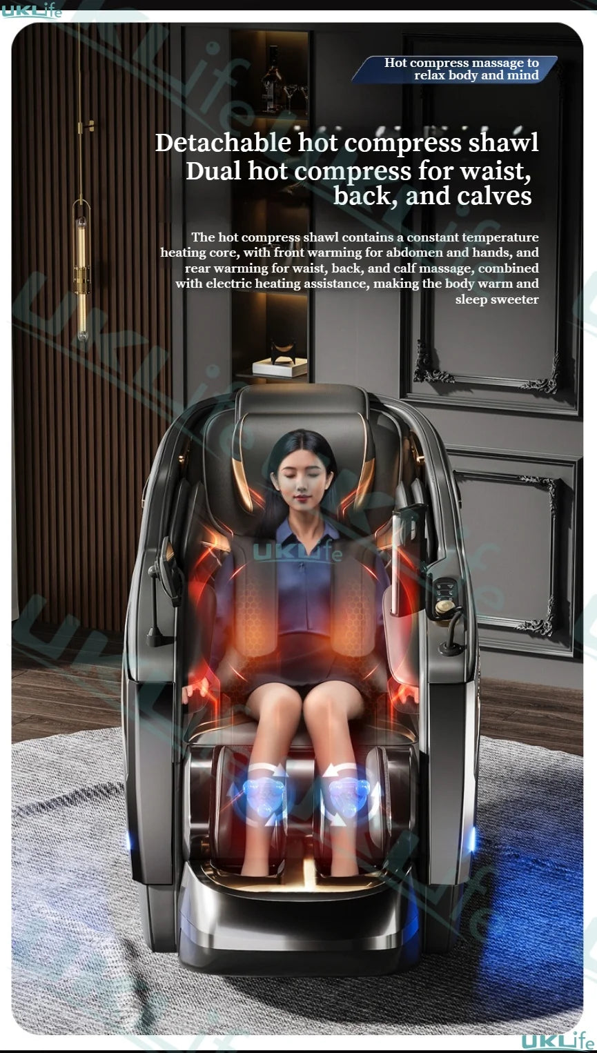 2026 MAX6D Premium Massage Chair: AI Voice, Zero Gravity, 6D Dual-Core Jade Rollers & Full Calf Massage