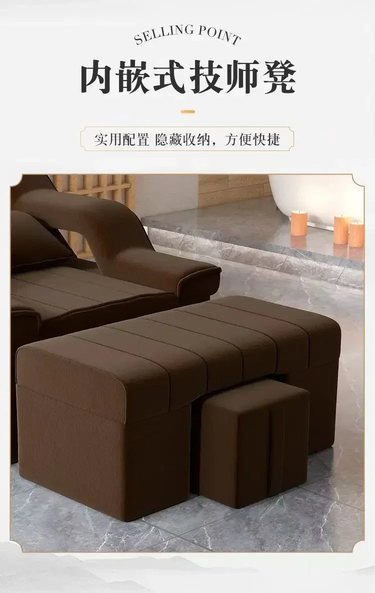 Foot massage sofa, electric massage bed, manicure and eyelash sofa, recliner to wash feet, pedicure ears and baths