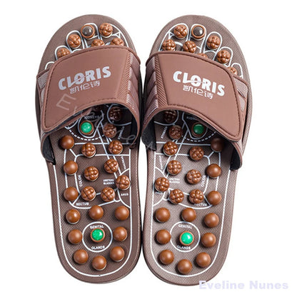 Foot Massage Slippers Men/women Gift First Choice Acupressure Jade Spring Magnetic Therapy Shoes