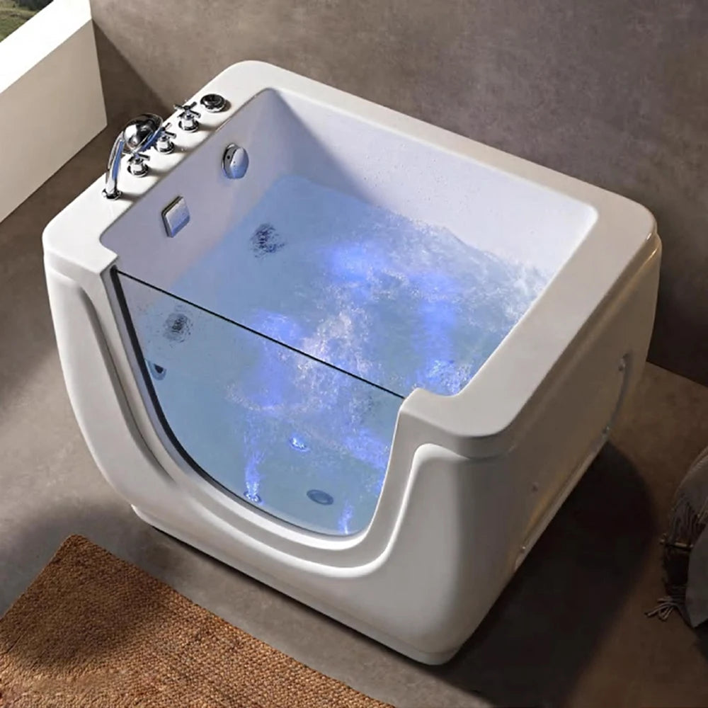 1100X850X850mm Infant Baby Portable Spa Acrylic Hydromassage Whirlpool Kids Children Bathtub NS807A