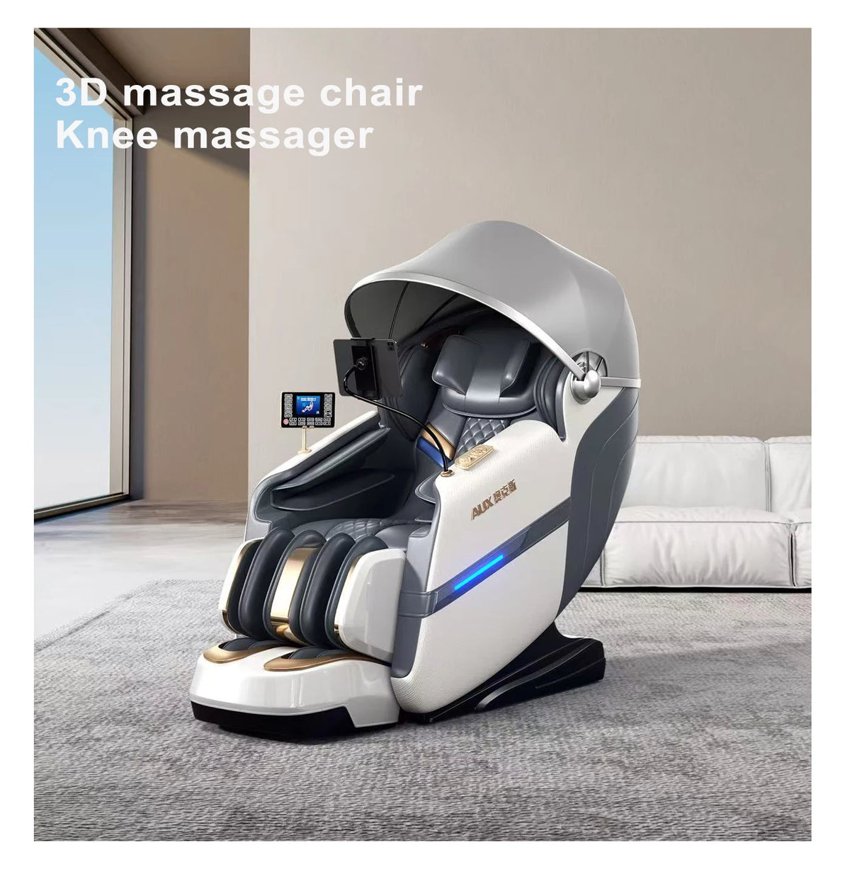 Massagesessel Luxus 4D Zero Gravity Leiser Körper-Spa-Massage Voll intelligente elektrische Haushalts-SL-Doppelgleis-Luxussofa