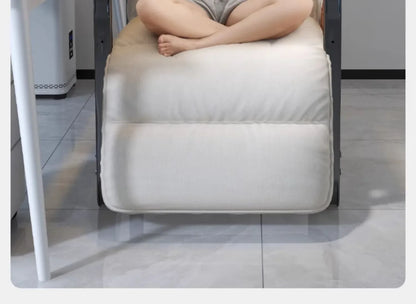 Liegestuhl Bürostuhl Mittagspause Klappstuhl Computerstuhl, kann sitzen und liegen, Zwei-Zweck-Faulenzer-Sofa-Stuhl mit Rückenlehne