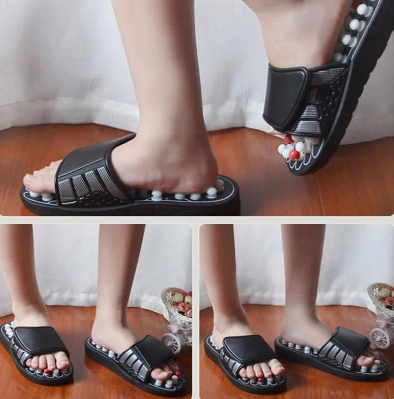 Spring, summer, plantar acupoint massage health care keeping in good health slippers Tai  rotating foot care tools