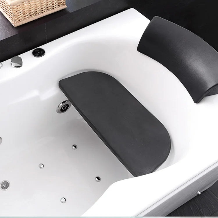 Indoor Walk in Bathtub Whirlpool Massage SPA Bathroom Soaking Jets Bath Tub Square with Glass Door Shower Faucet