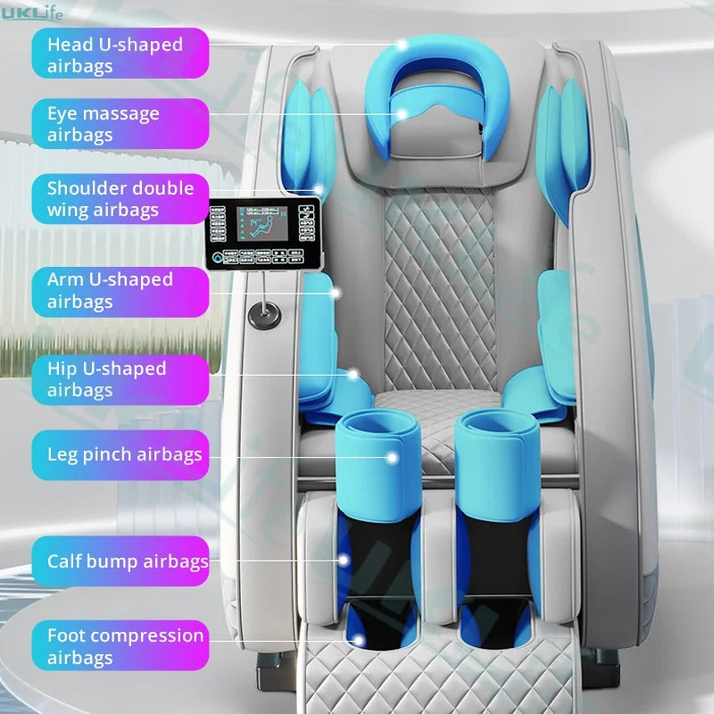 Three Year Warranty Home 4D Heating Massage Chairs Multifunctional Full Body Air Bag Wrapped Zero Gravity 3D Massage Office Sofa