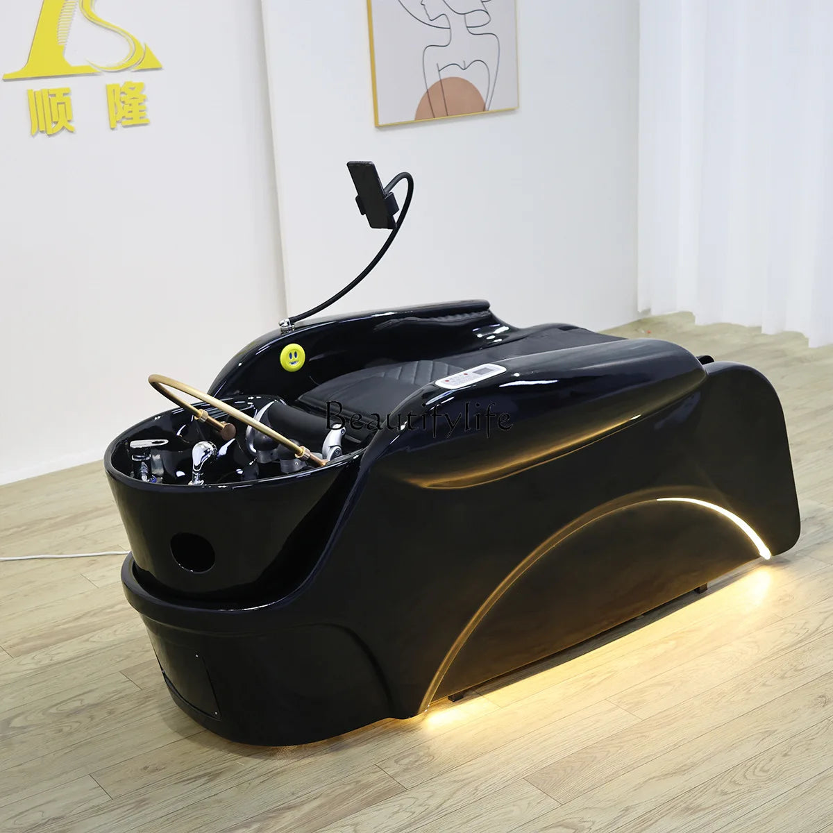 06Qualität Multifunktionales automatisches intelligentes elektrisches Shampoo-Bett Spezial-Massage-Shampoo-Bett für Schönheitssalon