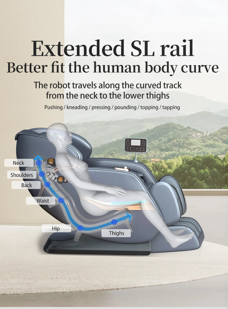 Massage Chair Full Body New Model Home Office Factory Electric Heating Kneading Luxury Zero Gravity Recliner Massage Chair