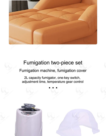 2026 Custom Luxury Modern Head Spa Foot Bath Back Lift Electric Reclining Massage Shampoo Bed
