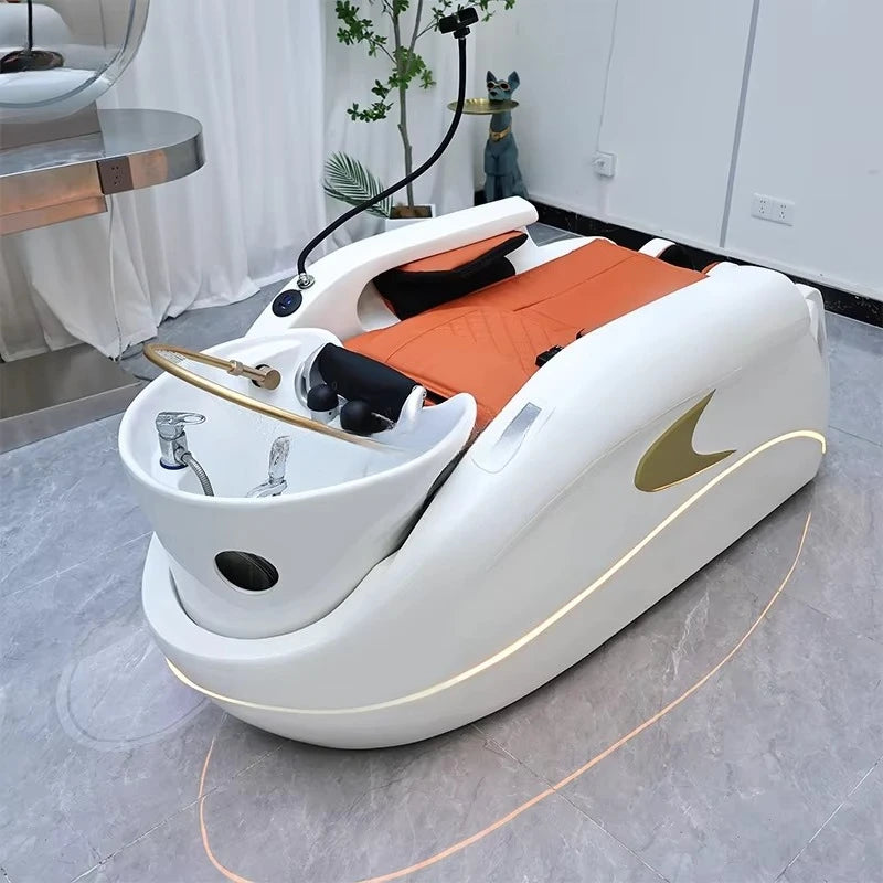 Elektrisches Massage-Liege-Wasserzirkulations-Kopf-Spa-Massagebett für Friseursalon