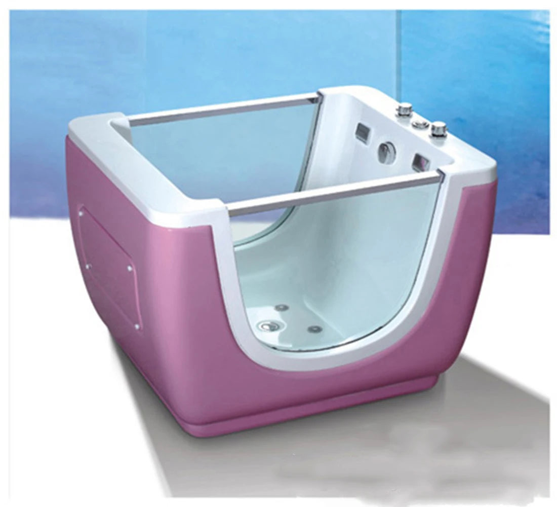 Tragbare Hydromassage-Whirlpool-Badewanne aus Acryl für Babys und Kinder NS806