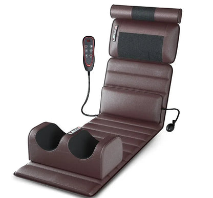 Elektrische Ganzkörpermassage-Matratze mit Heizung, Handsteuerung, Schulter-Nacken-Taillen-Airbag-Rücken-Knet-Vibrations-Massagekissen