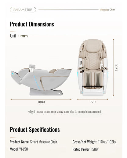 2026 Künstliche Intelligenz Gesundheitswesen Produkte Ganzkörper 4D Schwerelosigkeit Luxus S L Track Massagesessel