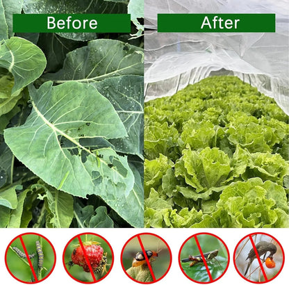 Plant & Vegetable Protection Cover, Anti-Bird, Anti-Bug Netting for Flowers & Fruits