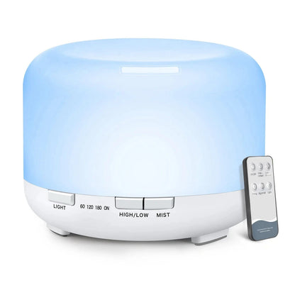 500ML Essential Oil Diffuser & Humidifier – Ultrasonic Diffuser with Auto Shut-Off