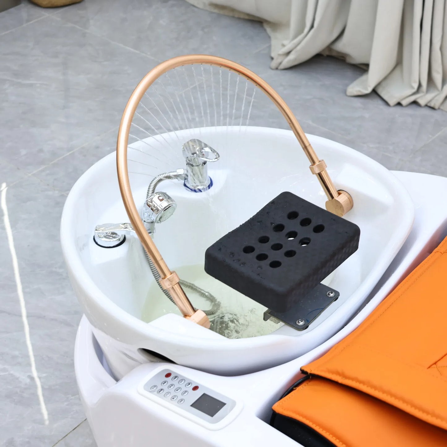 Intelligente Massage-Haarwaschliege, Massagetisch, Kopf-SPA-Salonmöbel für Luxussalons, Friseurdienstleistungen