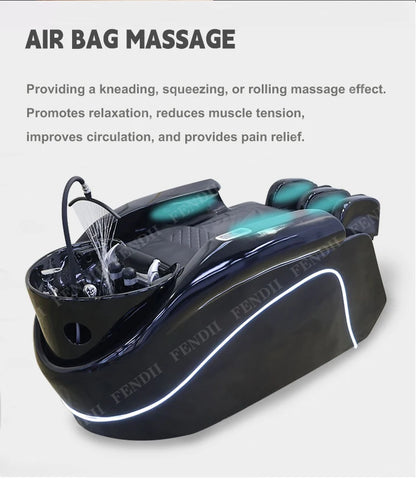 Head Spa Bed Hair Shampoo Chair Electric Massage Shampoo Chair With Head Therapy