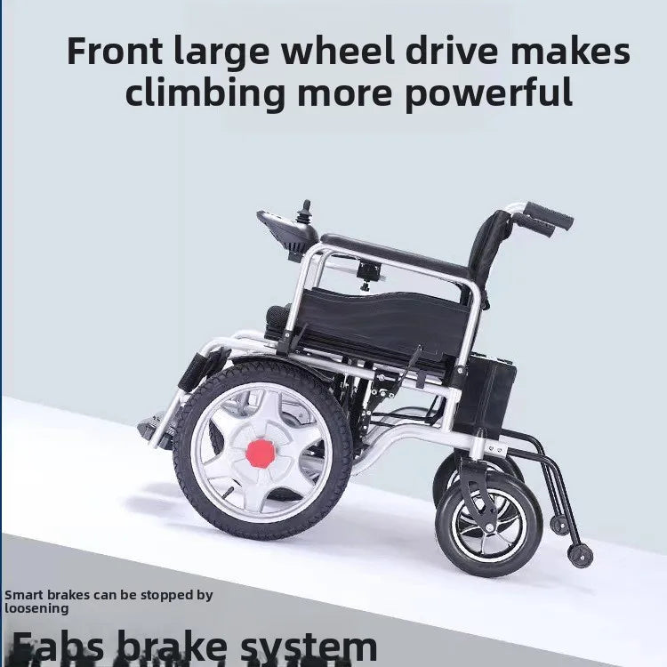Electric wheelchair front drive automatic intelligent folding lightweight elderly disabled walking assistance Electric wheelchai