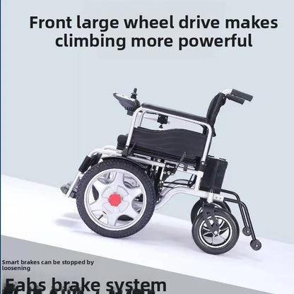 Electric wheelchair front drive automatic intelligent folding lightweight elderly disabled walking assistance Electric wheelchai