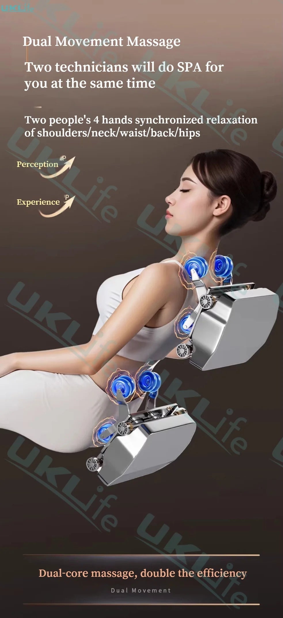Neuer Dual Core Massagesessel 2025 Fortschrittlicher 4D Zero Gravity Body Scan Ganzkörper-Airbag Shiatsu Rücken- und Fußrollen-Liegesessel für Zuhause
