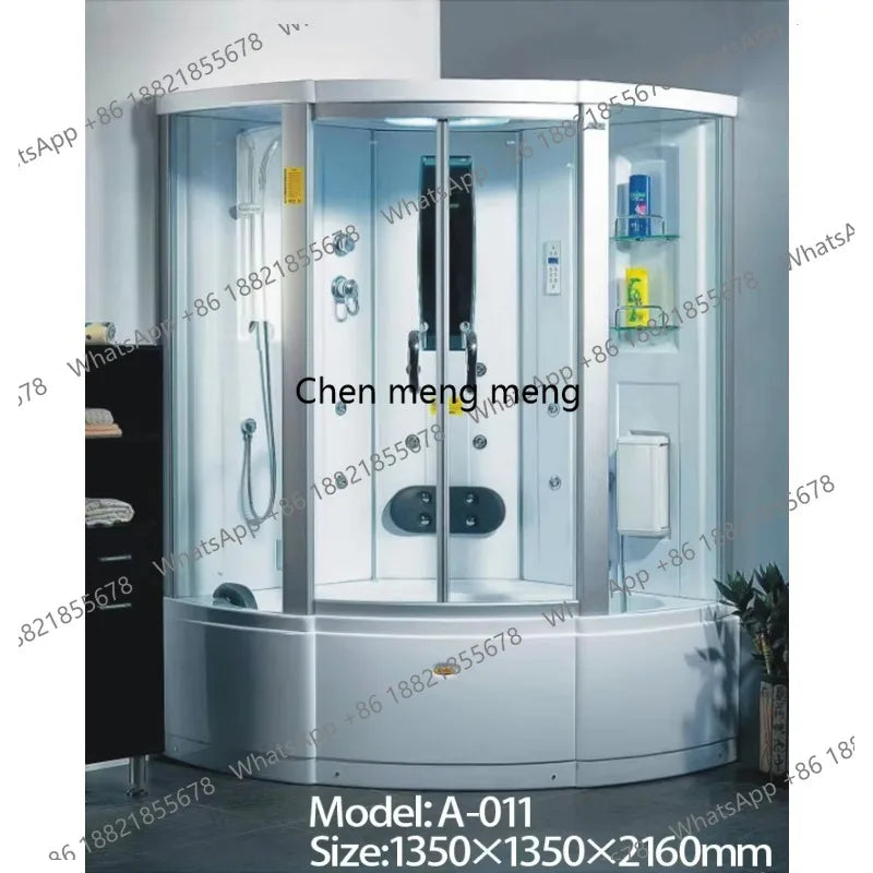 Home Badezimmer Musikfunktion Glas Luxus Dampfduschkabine Sauna M178