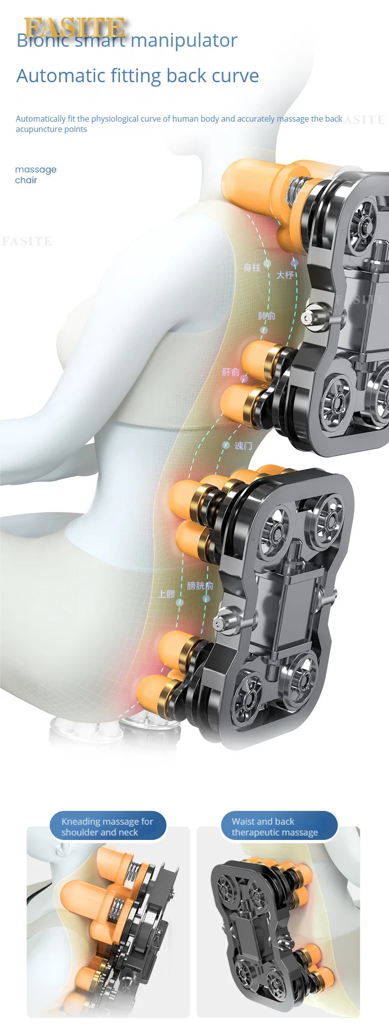 Smarter Massagesessel, Haushaltsklein, automatisch, multifunktional, Raumkapsel, Schwerelosigkeit, Sofa-Massagegerät