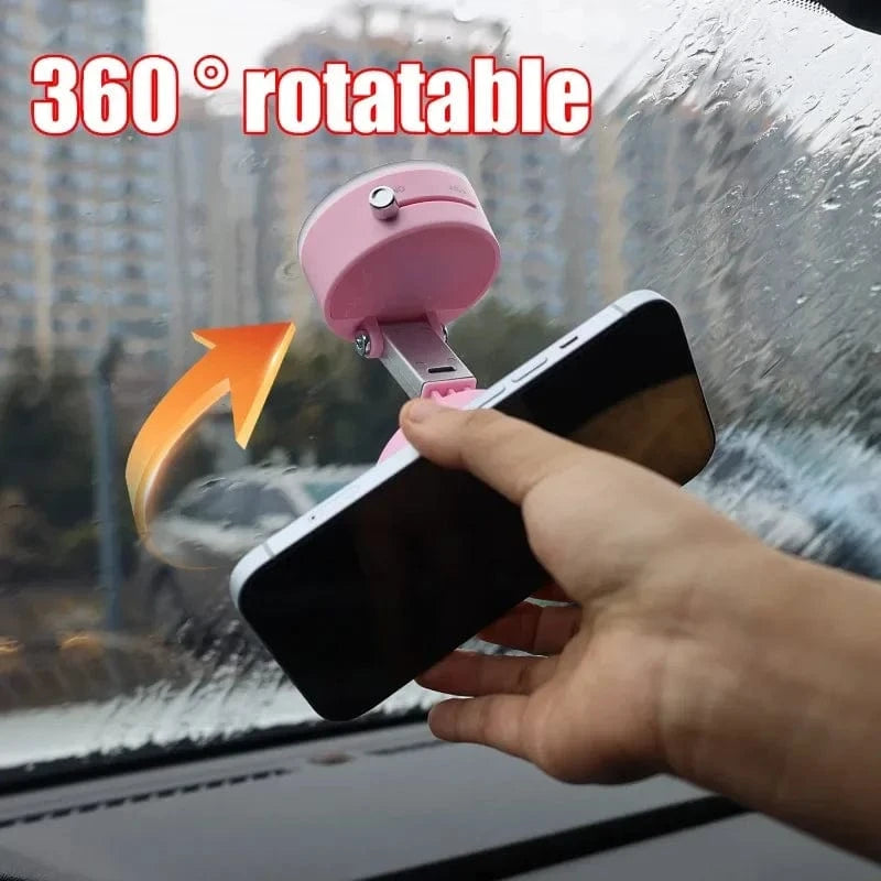 Vacuum Adsorption Magnetic Phone Mount – Double-Sided Hands-Free Holder for Car, Gym