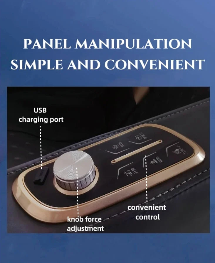 Massage Chair Gravity 3d Calf Full Body Massage Seat Chair Vibrating Smart Terapy 8 Roller