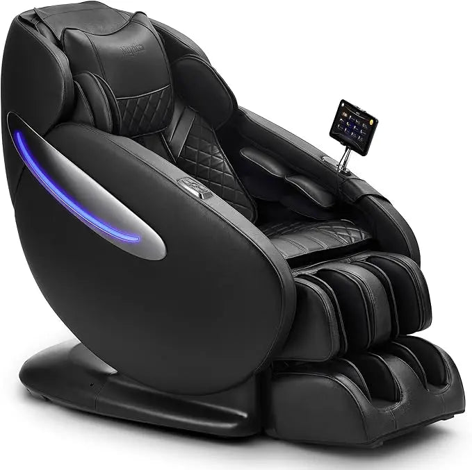 Massagesessel Ganzkörper, SL-Track Zero Gravity Shiatsu Massagesessel Ruhesessel mit Wadenrolle Thai Stretch Heizung Bluetooth