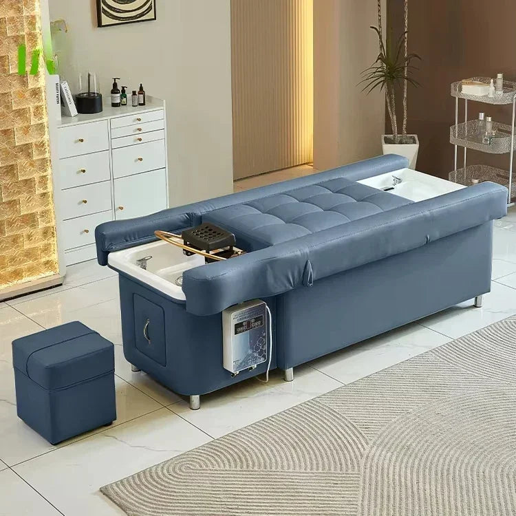 Cross-border Salon Head Spa Back Lift Foot Care Hair Washing Chair Table Thai Massage Pedicure Shampoo Bed