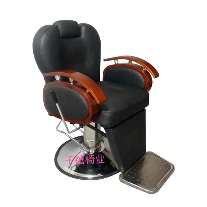 Modern Luxury Barber Chairs Nordic Vintage Lift Swivel Barber Chairs Hairdresser Comfort Commercial Furniture Sandalye FYBC