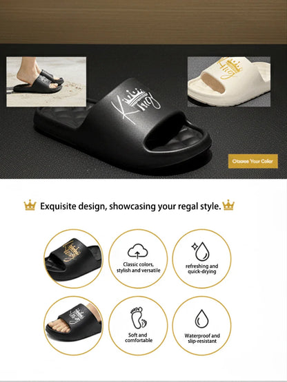 Neue legere, innovative Design-Herrenschuhe Eva-Weichsohle leichte Hausschuhe Hochwertige exklusive Marken-Hausschuhe