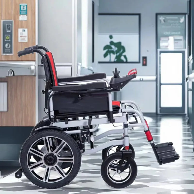 Ultraleichter elektrischer faltbarer Reiserollstuhl für Behinderte