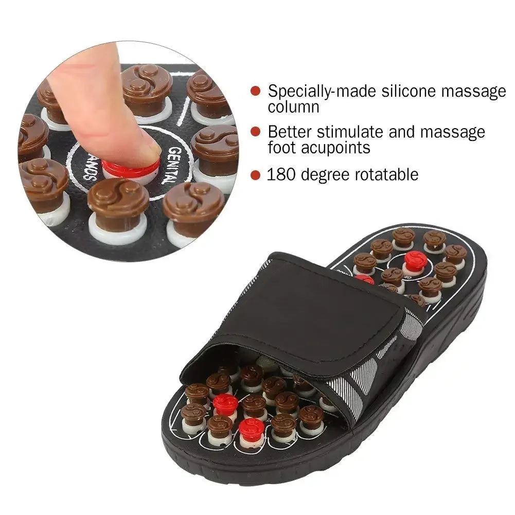 Fußmassage-Hausschuhe Akupunktur-Therapie Massage-Schuhe zur Aktivierung von Fuß-Akupunkturpunkten Reflexzonen-Fußpflege-Massage-Sandale