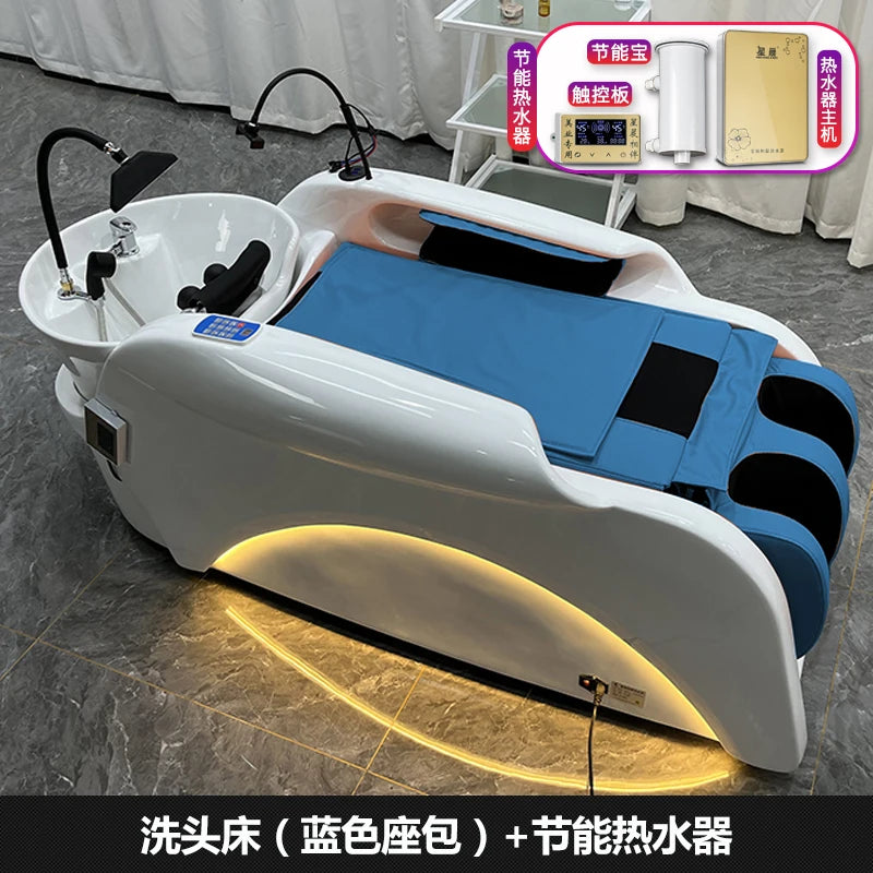 XinSheng Friseursalon-Shampoosessel Kopf-SPA-Begasungsgerät Elektrische Massageliege für Freizeit- und Gesundheitsgeschäfte Kommerzielle Möbel