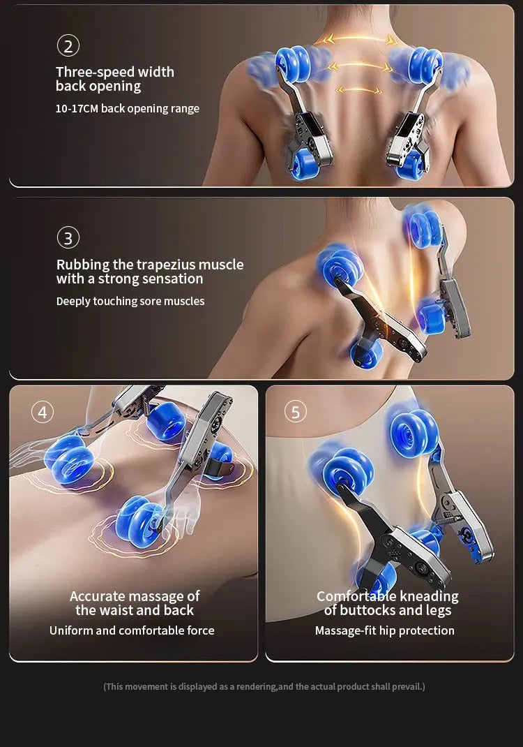 Zero Gravity Luxus Shiatsu Ganzkörper-Luftstreckungs-Doppelkern-Massagesessel