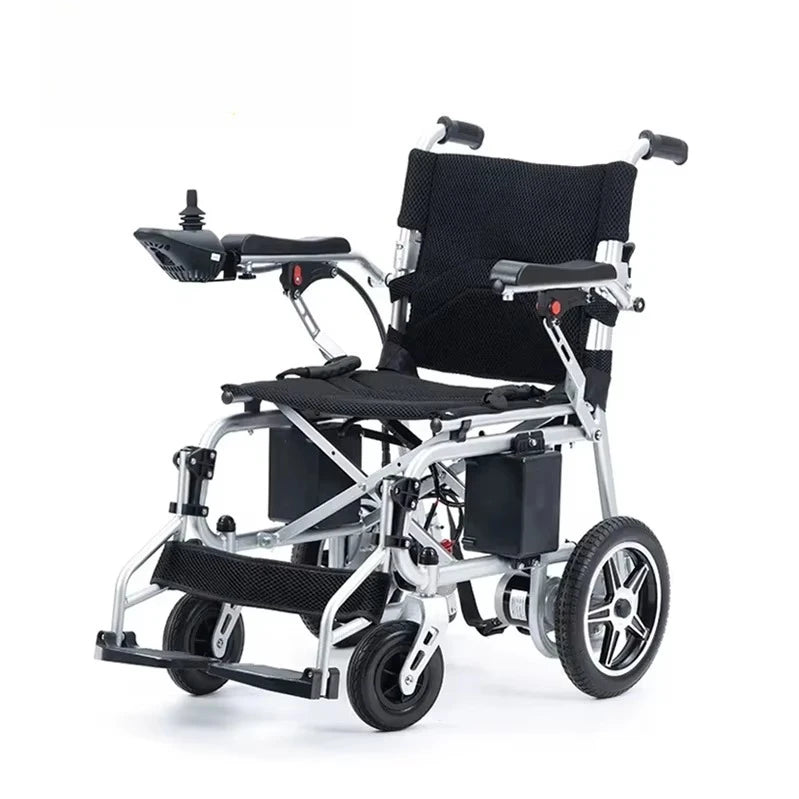 High quality iron frame left and right foldable electric wheelchair
