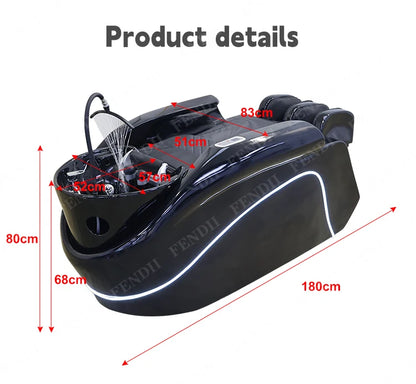 Head Spa Bed Hair Shampoo Chair Electric Massage Shampoo Chair With Head Therapy