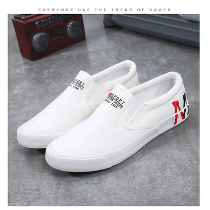 Men’s 2025 Luxury Casual Canvas Loafers – Breathable Slip-On Driving Shoes